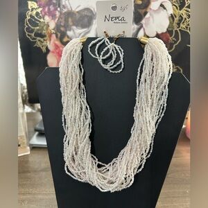 NWT necklace and earrings set